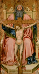 The Trinity, by the Maestro G.Z., in the Pinacoteca Nazionale in Ferrara